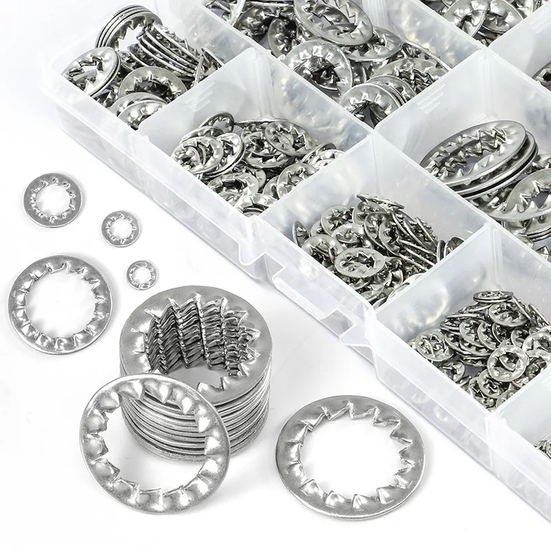 Установите внутренний зубчатый замок Φ Звездный шайба внешний зубной комплект