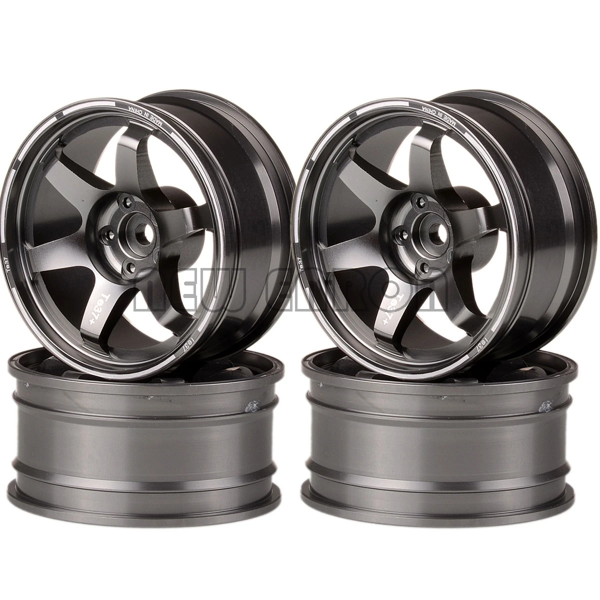 ENRON 4P алюминиевые колесные диски ступицы для RC 1/10 на дороге Drift HPI HSP TRX-4 TRX4 T4 Tamiya CC01 D90 D110 MST TF2 - Цвет: Gray