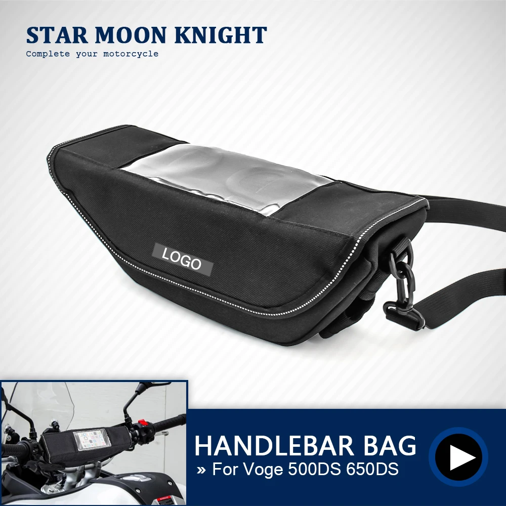 

Motorcycle Accessories Waterproof Bag Storage Handlebar bag Travel Tool bag For Voge 500DS 650DS 500 650 DS