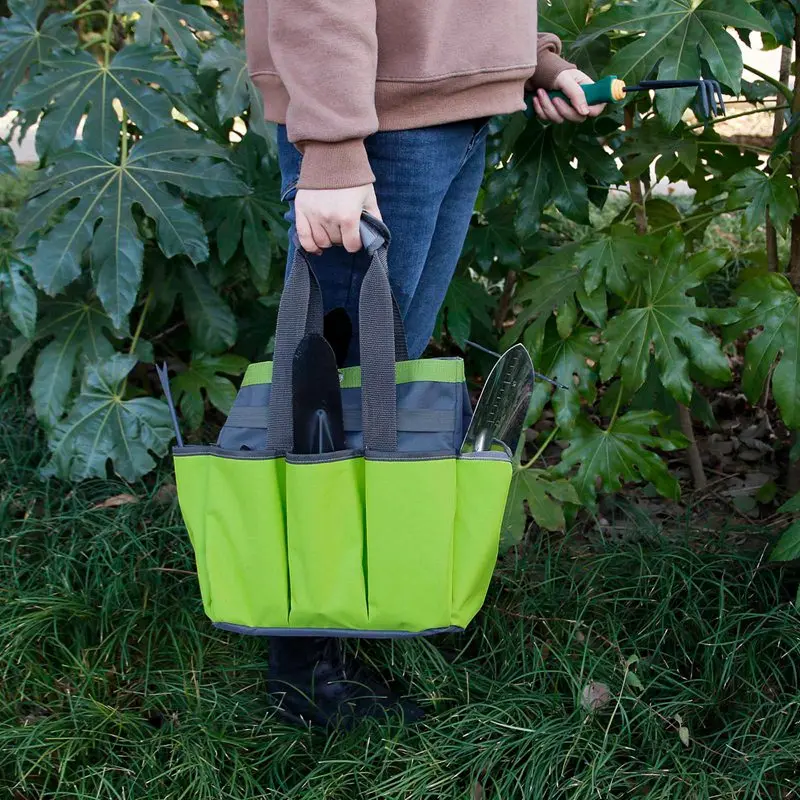 

Garden Tool Bag Outdoor And Indoor Hand Bag For Garden Tool Kits With Oxford Pockets