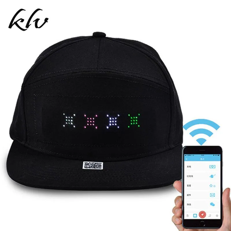 Бейсболка унисекс со светодиодной подсветкой и поддержкой Bluetooth|Мужские