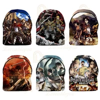2020 new attack on titan 3d print casual backpack school bag travel backpack daily men and women multi pocket shoulder bags