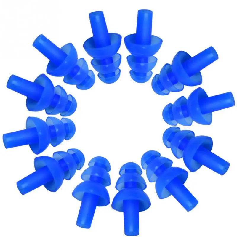 6 пар/партия Водонепроницаемый плавательный силиконовые ушные затычки для