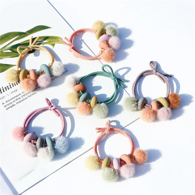 1 шт. Модные женские плюшевые Бальные ленты милые осенние зимние эластичные