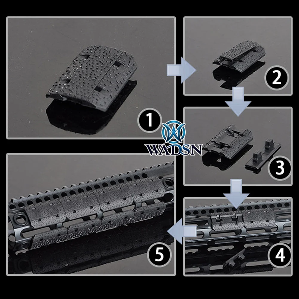 WADSN страйкбол M-LOK Тип 2 рейки M lok Охота Handguard Weaver 20 мм Пикатинни 12 шт./1 упаковка