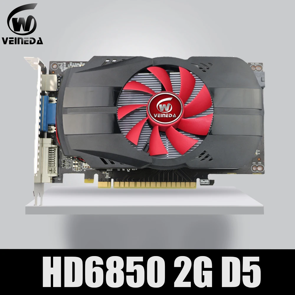 Новые видеокарты Veineda HD6850 2 ГБ GDDR5 мощнее R7 350 2 Гб карта для AMD Radeon Gamings