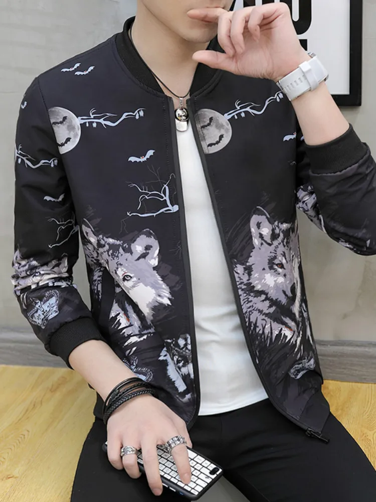 Куртка мужская 2019 весна и осень мужские куртки Новая мода тонкая демисезонная