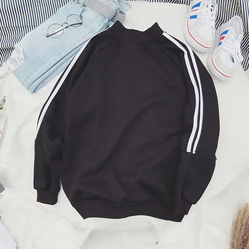 Мужской японский стиль теплый Однотонный свитер с круглым воротником и длинным