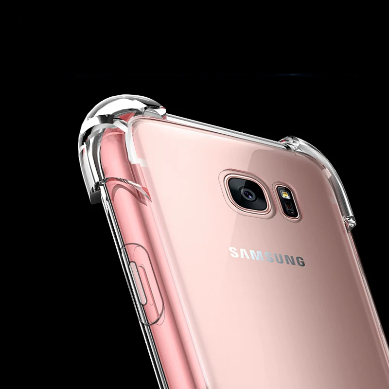 CLEAR Мягкий ударопрочный чехол для задней панели чехол для samsung Galaxy S6 S7 S8 S9 край A2 A3 A5 A6 A7 A8 A9 плюс CORE AIRBIG крышка - Цвет: CLEAR