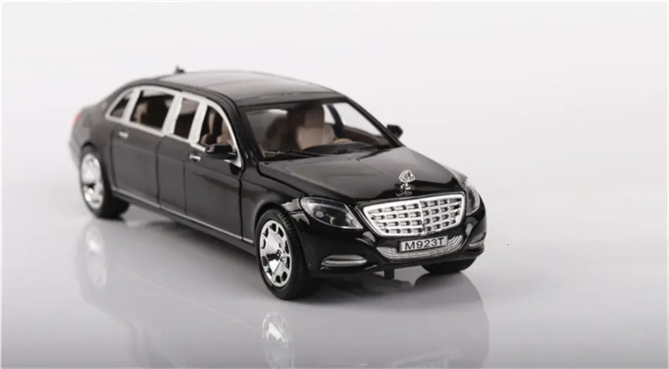 1/24 Maybach S600 металлическая модель автомобиля литая под давлением сплав высокая имитация, модели автомобилей 6 дверей можно открыть инерционные игрушки для детей Difts
