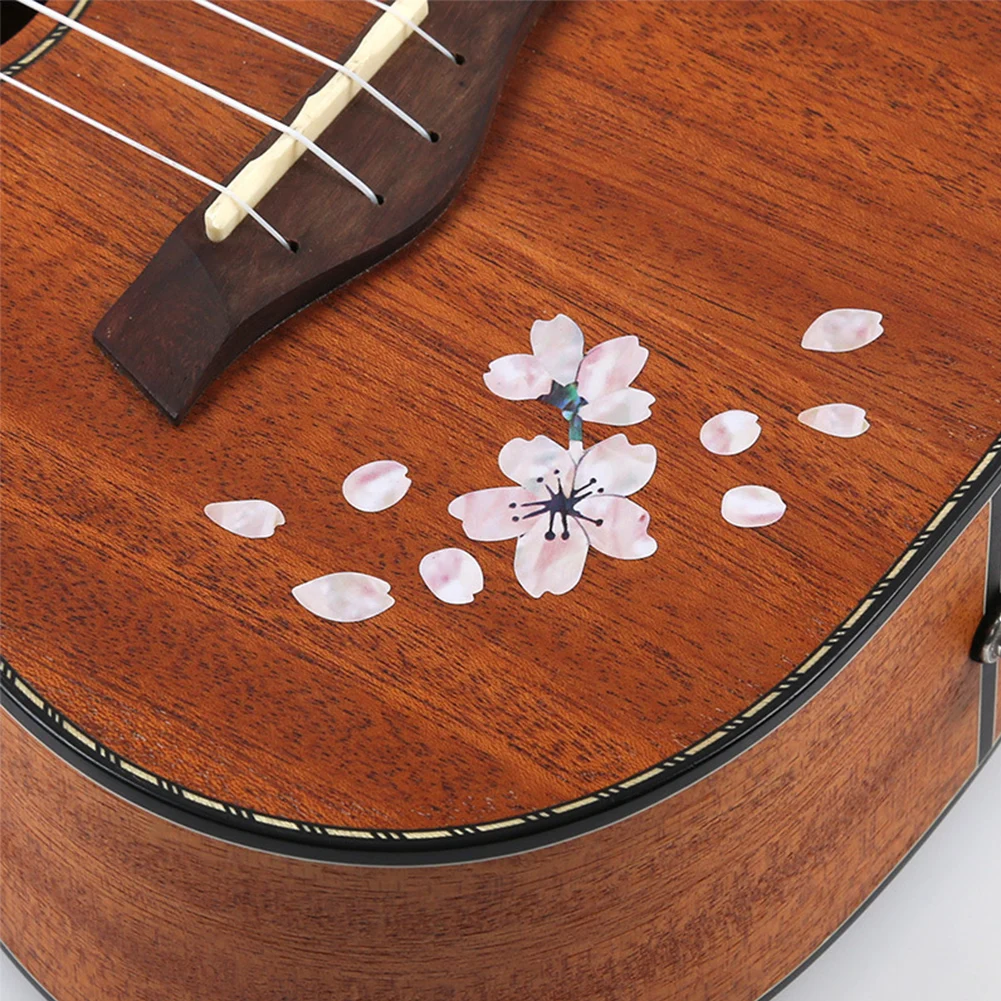 Самоклеющиеся Гавайские гитары укулеле гитарная наклейка наклейки мини цветок