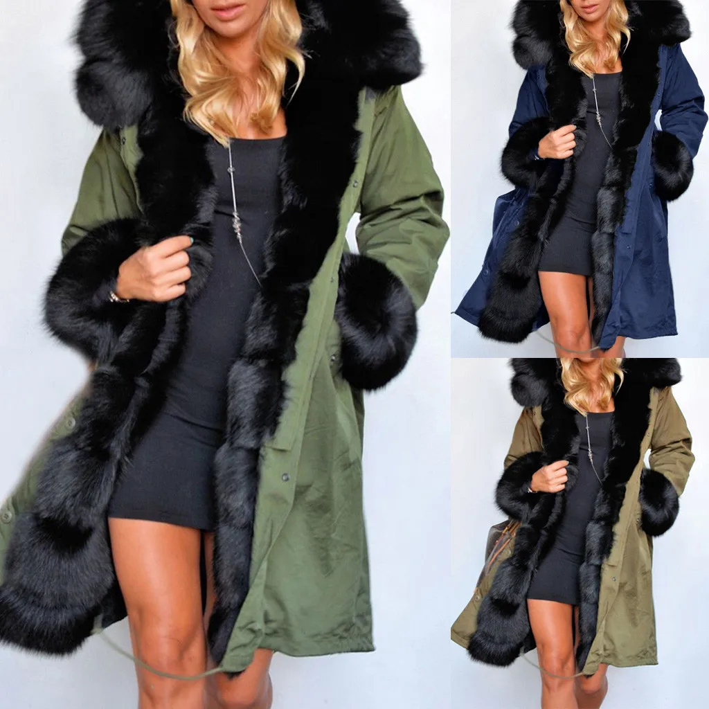 Новинка 2020 зимнее женское пальто и куртка с капюшоном меховым воротником