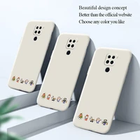 minimalism phone case for xiaomi redmi 9 9a note 9 9t 8 7 pro k40 k30 k20 liquid silicone cover