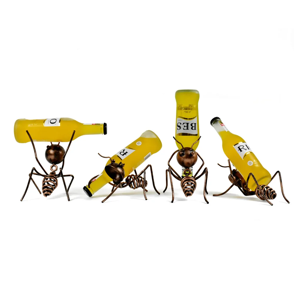 

Creative small wine rack ant wine rack beer cocktail ornaments living room dining room interior decoration