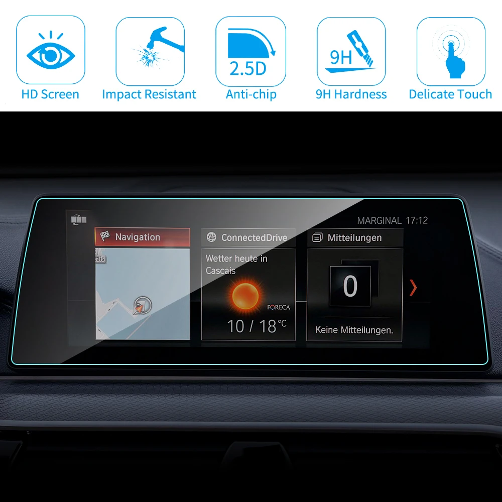 10 25 дюймов для BMW F26 G02 X4 Автомобильный GPS навигатор защита экрана HD прозрачный