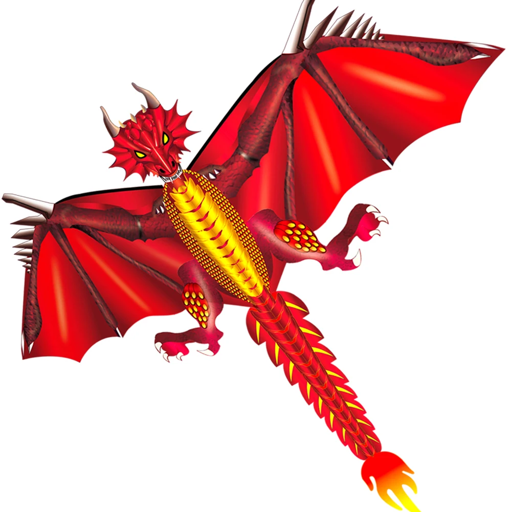 

Flying Kite Family Toy Fun Beach Outdoor With Tail Classical Dragon Sports Adult Park For Children Garden Cloth