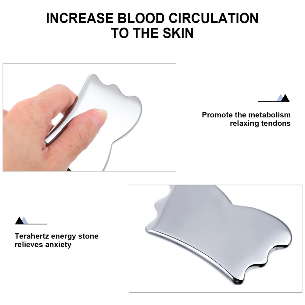 

1pc Durable Scraping Stone Board Facial Stone (Black)