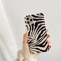 cartoon leopard zebra print phone case for iphone 11 11pro x xr xsmax 7 8plus se2020 soft leather animal shockproof back cover