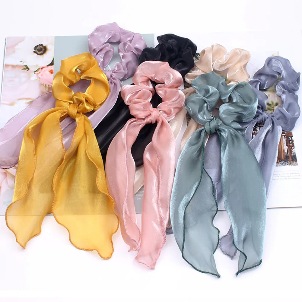 Милые бантики из органзы резинки для волос мягкие марлевые аксессуары |