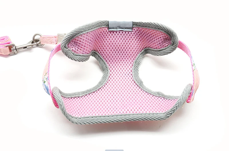 Регулируемый сетчатый жилет для маленьких собак прогулочная веревка дышащая