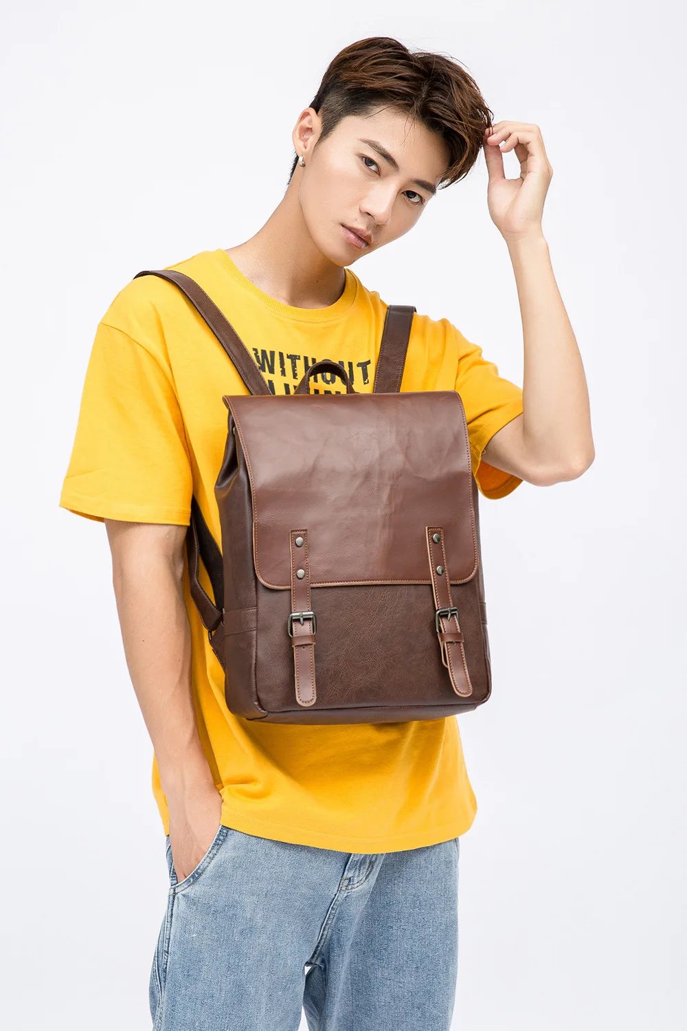 

Leather Backpacks Unisex backpack Fashion casual backpack High Quality Vintage Backpack School Bag For boys Travel Bagpack