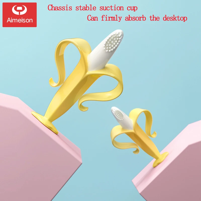 Прорезыватель в форме банана Aimeison Baby Детская силиконовая игрушечная зубная