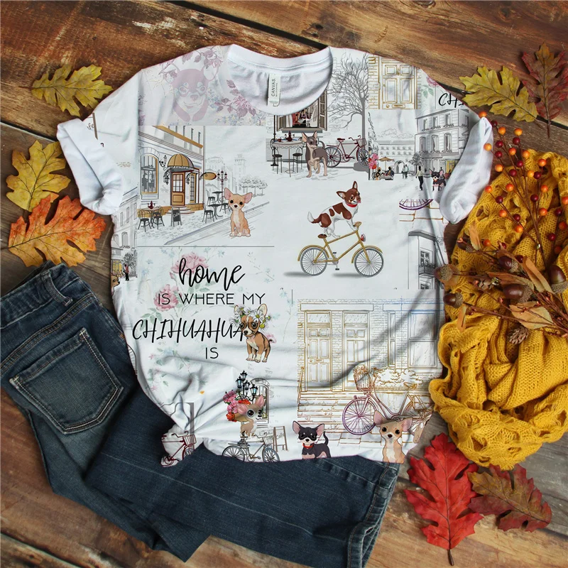 

2021 New Arrival Men T Shirt Full Anime Shirt Printing Fashion Short Sleeve Vacation Dog Harajuku Men Tees