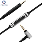 Стерео аудио кабель POYATU 3,5 мм-2,5 м для наушников Sennheiser HD560S, сменные шнуры с микрофоном, аксессуары для наушников