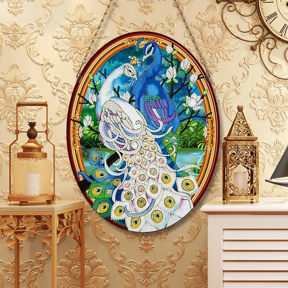 5D DIY Special Shaped Diamond Painting leather Hanging picture Cross Stitch Butterfly Flower Kits Crystal Rhinestone Home Decor | Дом и сад
