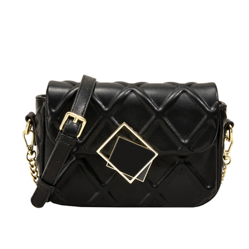 

Niche Bag for Women 2021 New Trendy Advanced Texture Rhombus Chain Bag Ins All-Match Shoulder Crossbody Small Square Bag