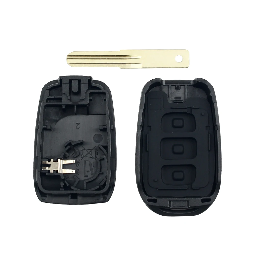Чехол-накладка для автомобильного брелока Dandkey 3 кнопки Renault Duster Sandero Logan Clio Captur Laguna