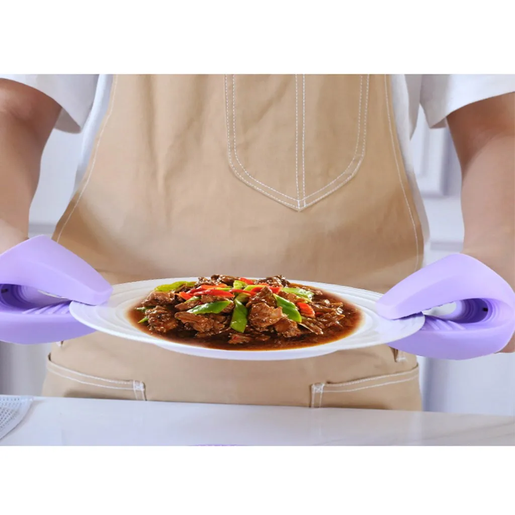 Митенки для духовки силиконовые термостойкие митенки барбекю гриля перчатки