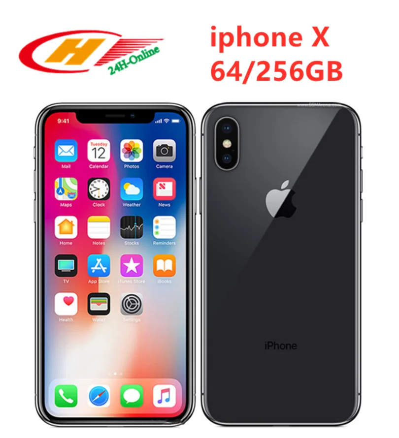 Apple iPhone X Unlocked Face ID LTE 5.8 inch Hexa Core IOS RAM 3GB ROM 64/ 256GB Fingerprint