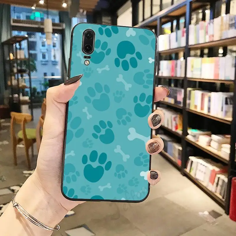 

Cartoon Dog Foot animal pattern Phone Case For Huawei honor Mate P 10 20 30 40 Pro 10i 9 10 20 8 x Lite