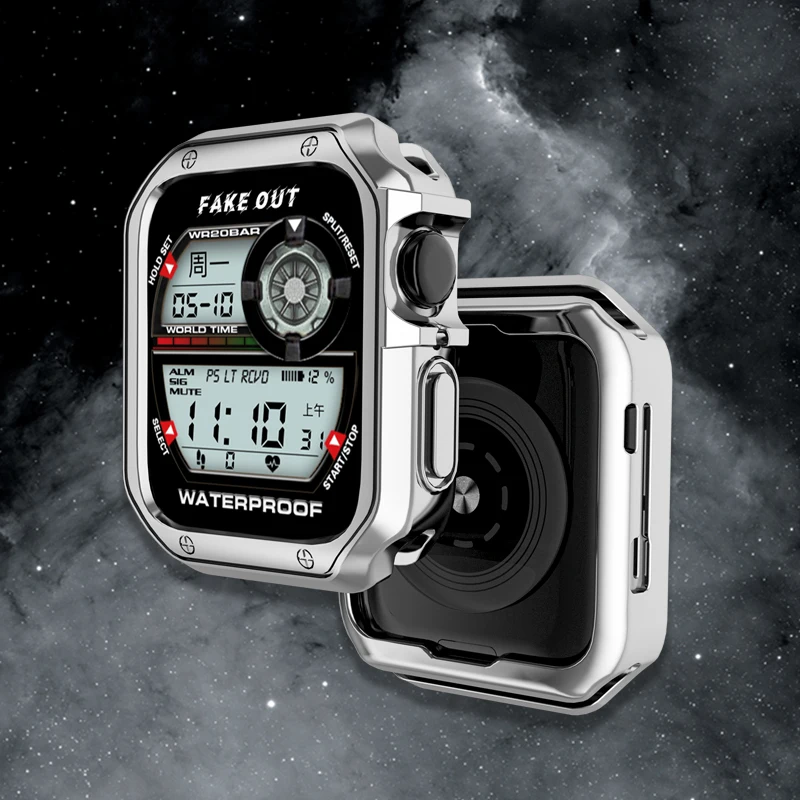 Жесткий армированный чехол для Apple Watch 42 мм 38 40 44 защитный iWatch Series 6SE 5 4 3 2 1