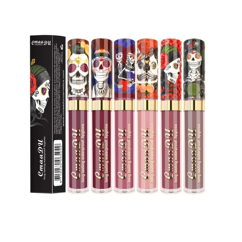 6 цветов матовый Макияж для губ стойкий жидкий карандаш водостойкая губная