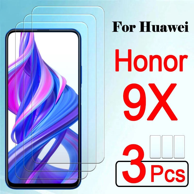 1 3 шт Защитное стекло для huawei honor 9x9 x honor9x Защитная крышка экрана закаленное honer x9