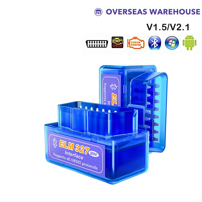 Диагностический сканер OBD2 Elm327 Bluetooth V1.5 супер компактный автомобильный