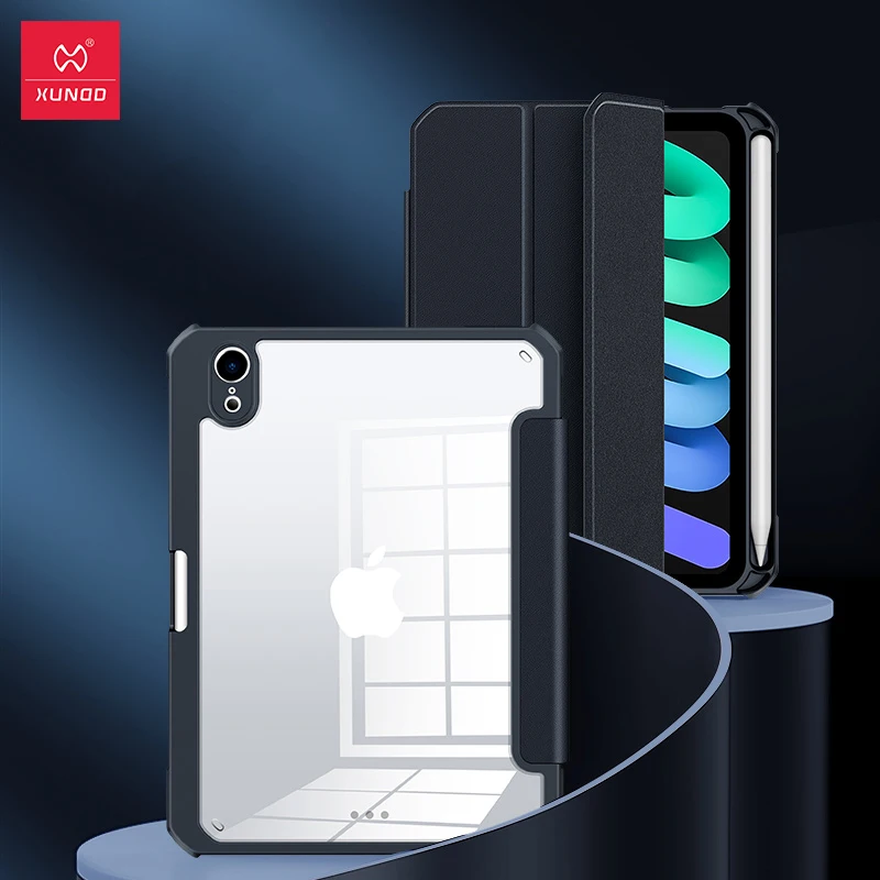 

Xundd Tablet Cover For iPad Mini 6 Case 2021,Leather Case Airbags Shockproof Shell Back Transaprent Cover For iPad Mini 2021