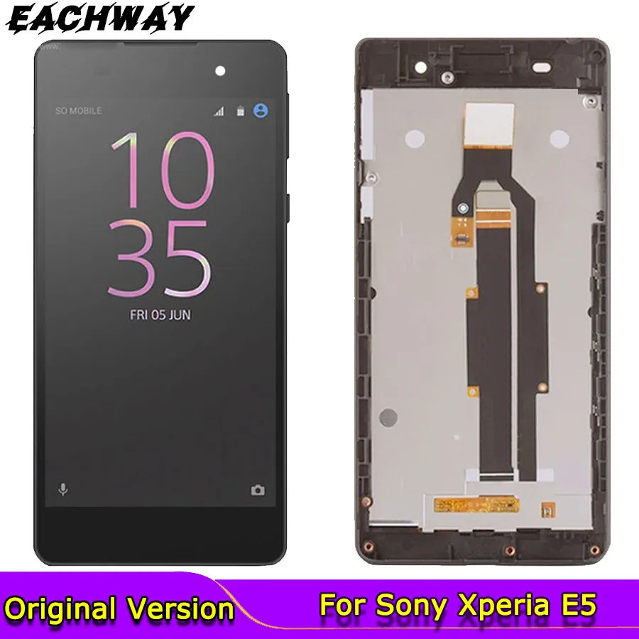 Протестированный оригинальный 1280x720 ЖК-дисплей для SONY Xperia E5 дисплей сенсорный