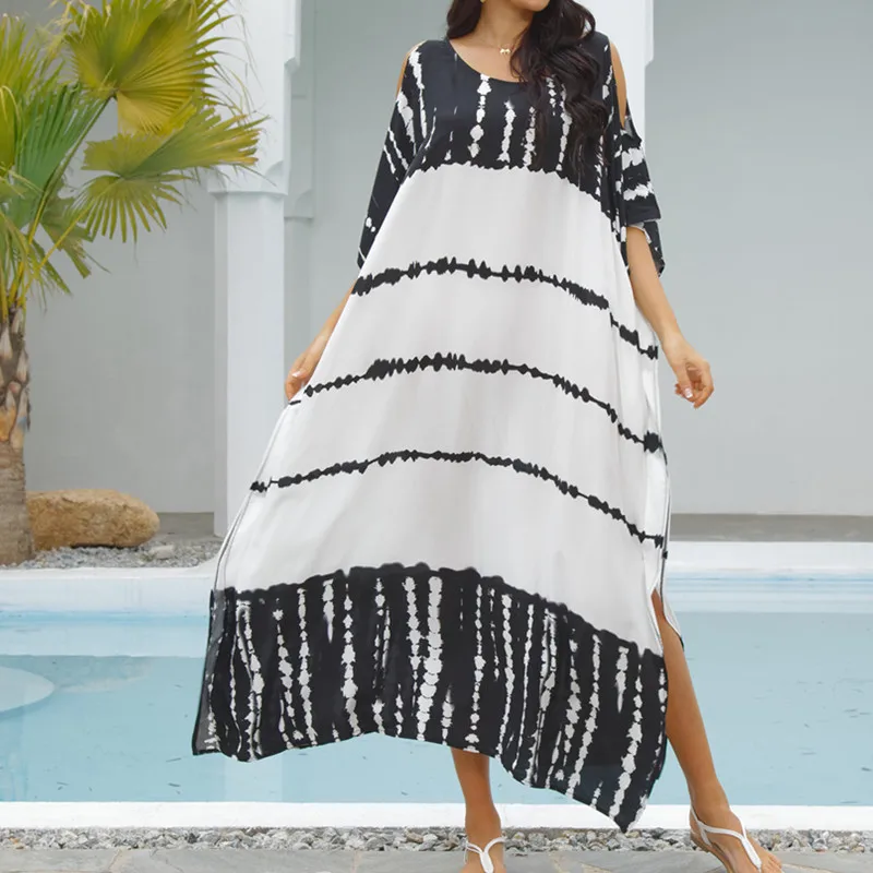 

2021 Bathing suit Cover ups Tunics for Beach Robe Swim suit Cover up Women Beachwear Summer Beach Dress
