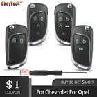 Автомобильный ключ OkeyTech для Opel Vauxhall Insignia, Astra, Chevrolet Lova, Aveo, Cruze, Buick
