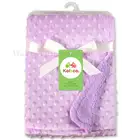 Пеленки и одеяла для малышей, фиолетовые комплекты постельного белья из флиса и Бербера для новорожденных, мягкие муслиновые квадраты размером 150*70 см