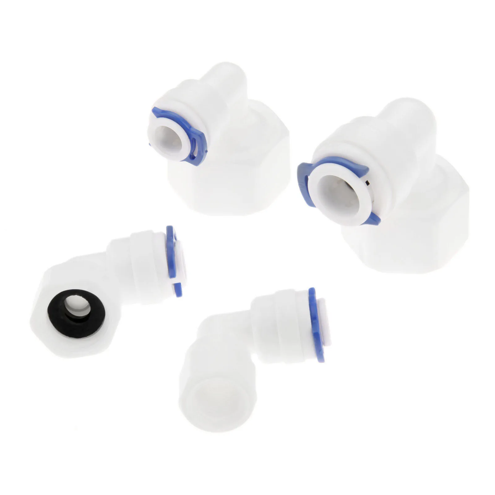 5Pcs Elbow 1/4" OD Hose 1/2" 1/8" BSP Female Thread Pipe Quick RO Water Fitting Osmose Reversa Aquario Connector |