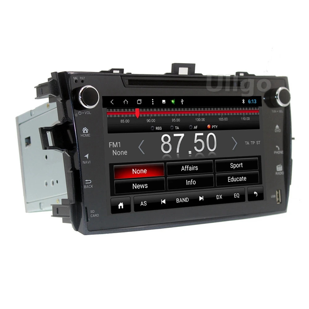 Головное устройство для Toyota Corolla 8 ядер Android 1 DVD GPS с радио RDS BT Mirror-Link Wi-Fi ГБ карта