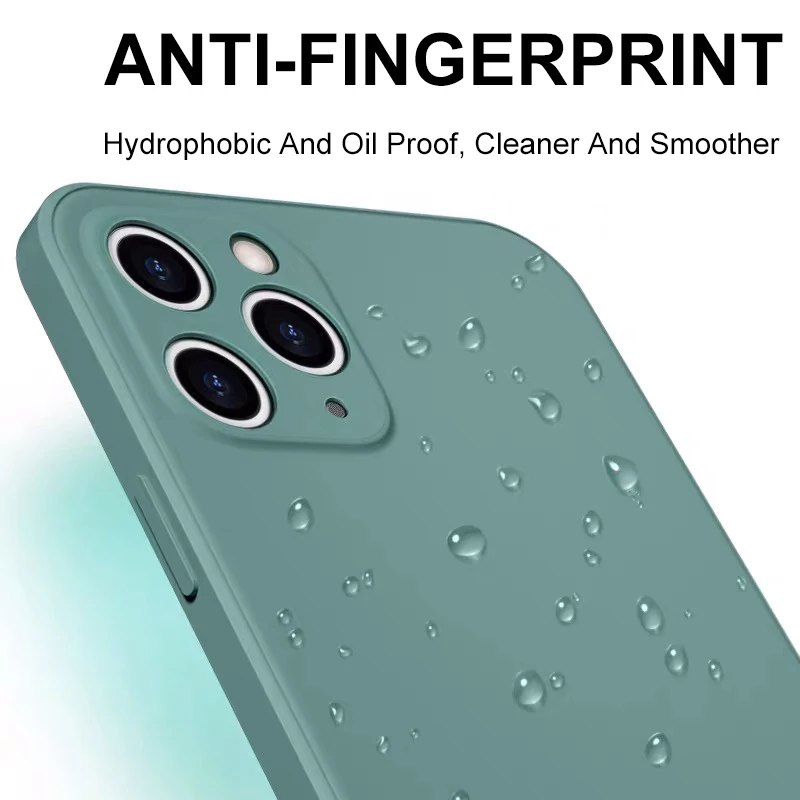 Роскошный мягкий жидкий силиконовый чехол для iPhone 12 Mini 11 Pro Max SE 2020 X XS XR 6 7 8 Plus