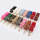 Однотонный хлопковый ремешок для женской сумочки, ремень через плечо с регулируемым широким длинным ремешком, аксессуары, Женский мессенджер