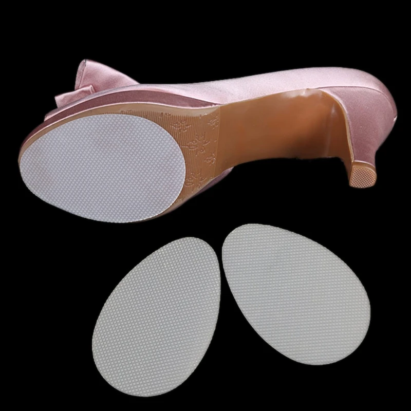 

2pcs Shoe Pads Sole Protector Non Slip High Heel Forefoot Sticker Self Adhesive Q1FE