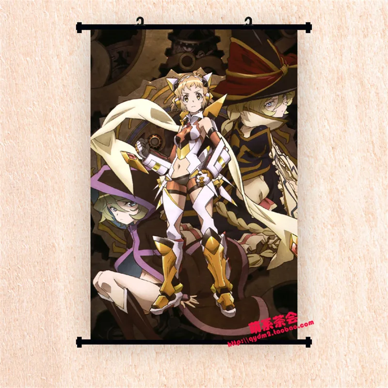 Декоративная картина в японском стиле аниме Senki Zessho Symphogear юкин Крис кохината амоу