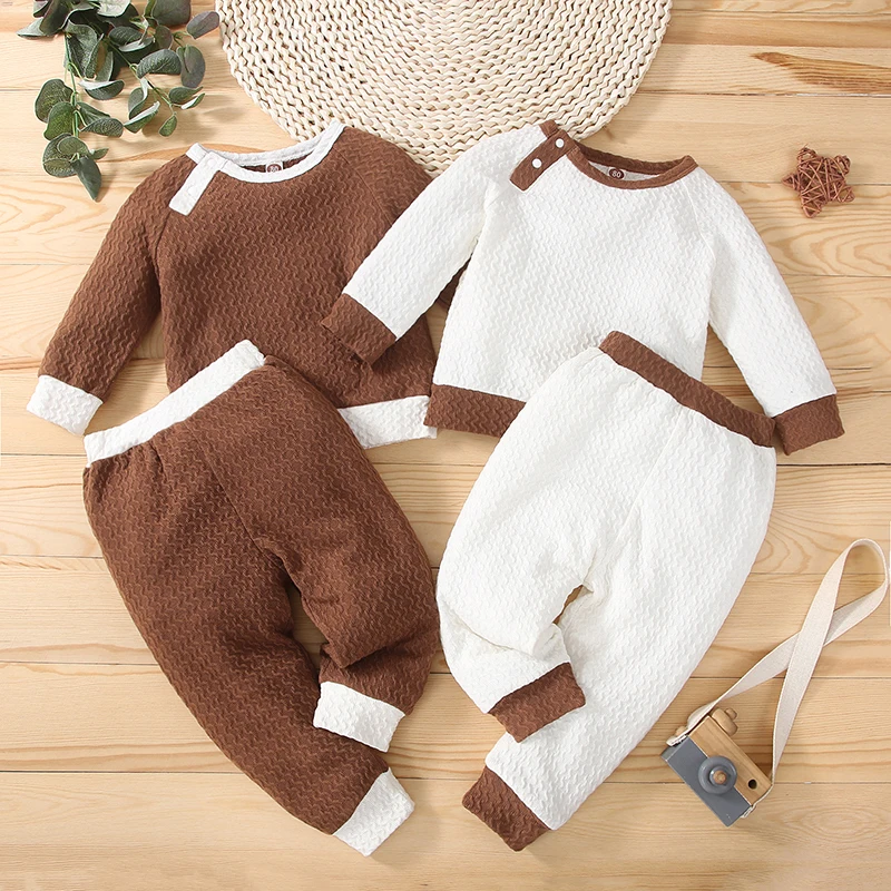 

Модель 2022 года, Детский Повседневный Спортивный костюм для мальчиков и девочек, свитшот с длинным рукавом и круглым вырезом в стиле пэчворк,...